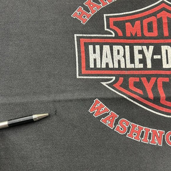 Vintage Harley Davidson Graphic Tee Mens Large Snake Dagger Serpent Pittsburgh - Picture 10 of 13